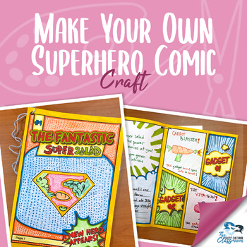 Preview of Make Your Own Superhero Comic Book - Craft & Writing Activity