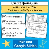 Make Your Own Timeline! Get to Know Your Students Activity