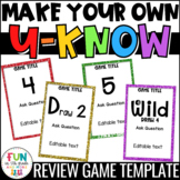 Make Your Own U-Know Review Game {Fully Editable} *Persona