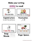 Make Your Writing Easy to Read! Anchor Chart, Large Size a