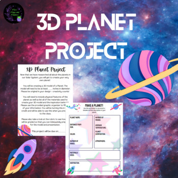 Preview of Make a 3D Planet Project PBL