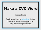 Make a CVC Word - POWERPOINT