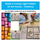 Make a Candy Light Pattern on the Houses - Christmas