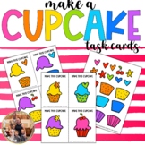 Make a Cupcake Task Card Set for Preschoolers