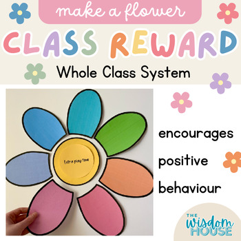 Preview of Make a Flower - Whole Class Reward System | Editable | 2024 NEW YEAR
