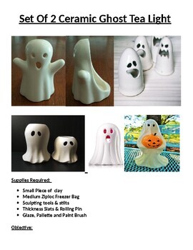 Preview of Make a "Ghost Tea Light" Out Of Clay!