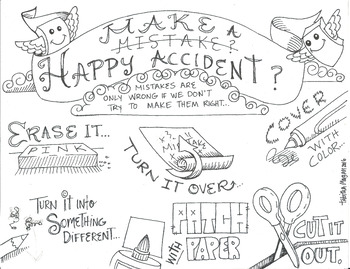 Preview of Make a Happy Accident color sheet