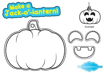 Make a Jack-o'-lantern by Ben's Teaching Resources | TpT