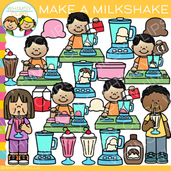 Preview of How to Make a Milkshake Sweet Treat Sequencing Clip Art
