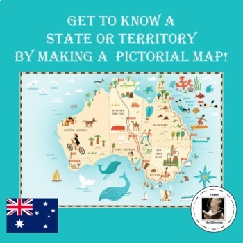 Preview of Make a Pictorial Map (AUSTRALIA)