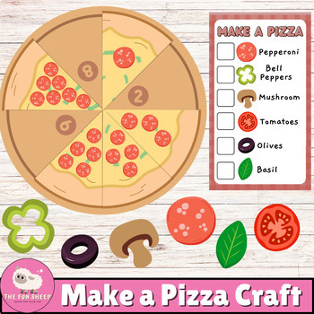Make a Pizza Craft |Pizza Counting Numbers - Preschool Interactive Math ...