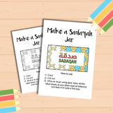 Make a Sadaqah Jar Printable, Islamic charity activity for kids