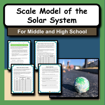 Preview of Make a Scale Model of the Solar System Activity for Space Science Class
