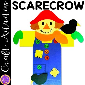 Preview of Scarecrow Craft | Fall Crafts | Fall Scarecrow Bulletin Board Craft