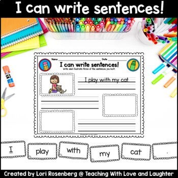 Preview of Pre-Primer, Primer and CVC Words Sentence Writing Activity Sheets