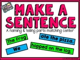 Make a Sentence: Naming and Telling Parts