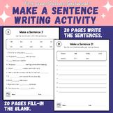 Make a Sentence Writing Activity