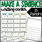 St. Patrick's Day | Make a Sentence March Writing Center