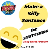 Make a Silly Sentence for STUTTERING: Easy Onset Practice 