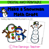 Make a Snowman Math Craft (First Grade Go Math 5.8)