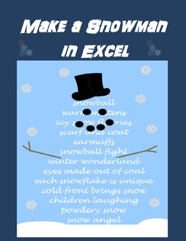 Preview of Make a Snowman in Microsoft Excel Digital