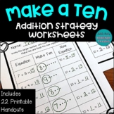 Make a Ten Addition Strategy Worksheets | Make 10 to Add Handouts