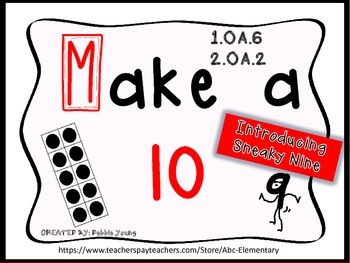 Preview of Make a Ten Fast Fact Math Fluency Practice
