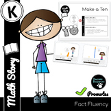 Make a Ten - Fact Fluency Math Story (Kindergarten, Standa