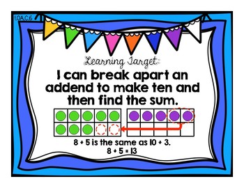 Make a Ten to Add {Common Core Math Resources} by Allison Palm | TPT