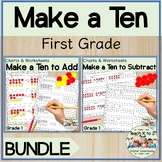 Make a Ten to Add & Subtract Anchor Charts & Worksheets BU
