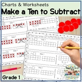 Make a Ten to Subtract Math Worksheets & Anchor Chart  Sma