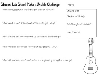 kromatisk Betydning Resignation Make a Ukulele - February Holidays - STEM Engineering Challenge by Smart  Chick
