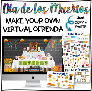 Preview of Make a Virtual Ofrenda for Dia De Los Muertos | Day of the Dead