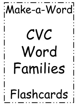 Preview of Make-a-Word -at -et -it Family Flashcards