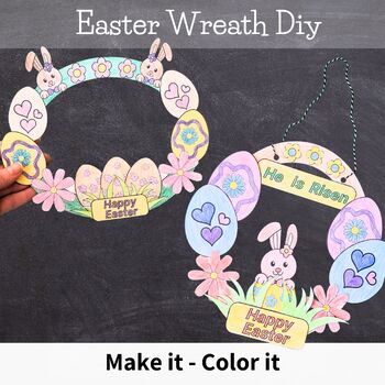 Preview of Make an Easter Wreath Paper Craft - Easy & Advanced Versions