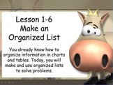 Make an Organized List Animated Interactive PowerPoint Les
