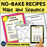 Make and Sequence No Bake Recipes with Procedural Writing 
