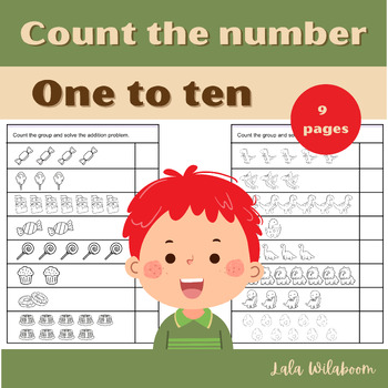 Preview of Make counting fun and educational 1-10 counting activity set.