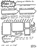 Make it! Planning and reflection sheet for Art