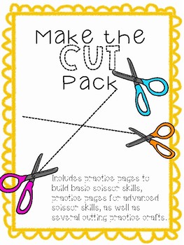 Make the Cut - Cutting Practice Pack by Miss Katie-Bug | TpT