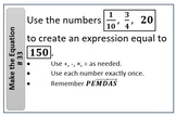 "Make the Equation" Puzzles using Fractions