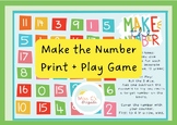 Make the Number Print and Play Addition and Subtraction Game