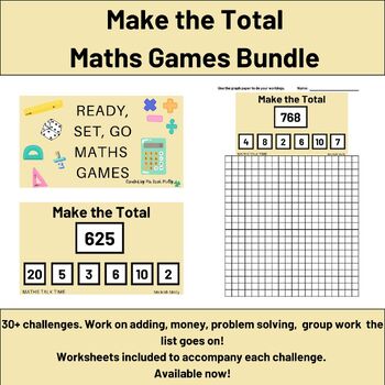 Preview of Make the Total Bundle - Ready, Set, Go Maths Games