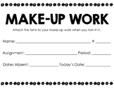Make-up Work Student Form