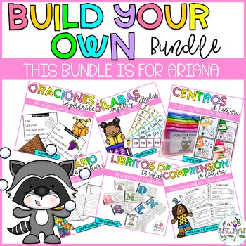 Preview of Make your Own Bundle | For Ariana Alvarez