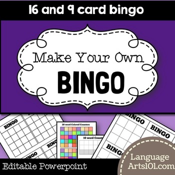 Preview of Make your own Bingo Game