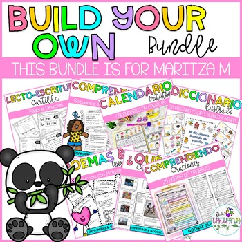 Preview of Make your own Bundle | For Maritza Macias