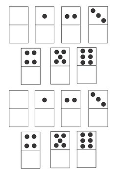 Make your own dominoes - Blank one side by Miss Button's Classroom