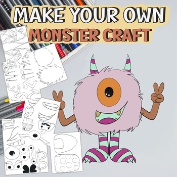 Preview of Make your own monster Halloween craft