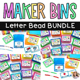 Maker Bins Bundle 30 Letter Bead Centers Morning Bins